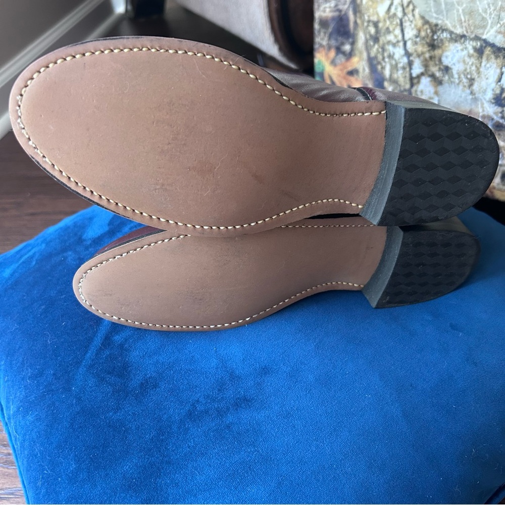 Vintage Rodeo Drive Women’s Size 6.5 Burgundy Leather Cowboy Boots EUC - Picture 7 of 7